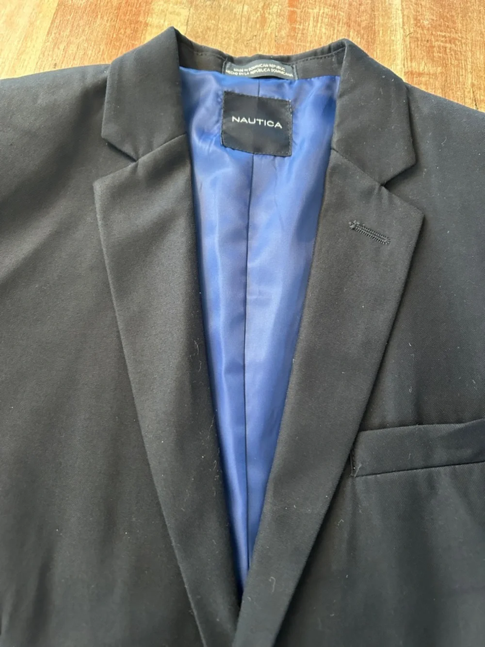 Nautica Navy Blazer with Gold Buttons: Youth 18/Men’s S - Picture 2 of 14